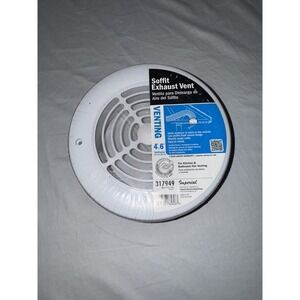 Imperial Soffit Exhaust Vent 4 or 6" Kitchen/Bath Fan Venting 317949 Sealed
